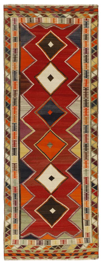 Tappeto persiano Kilim Fars 371x139 371x139, Tappeto persiano Tessuto a mano
