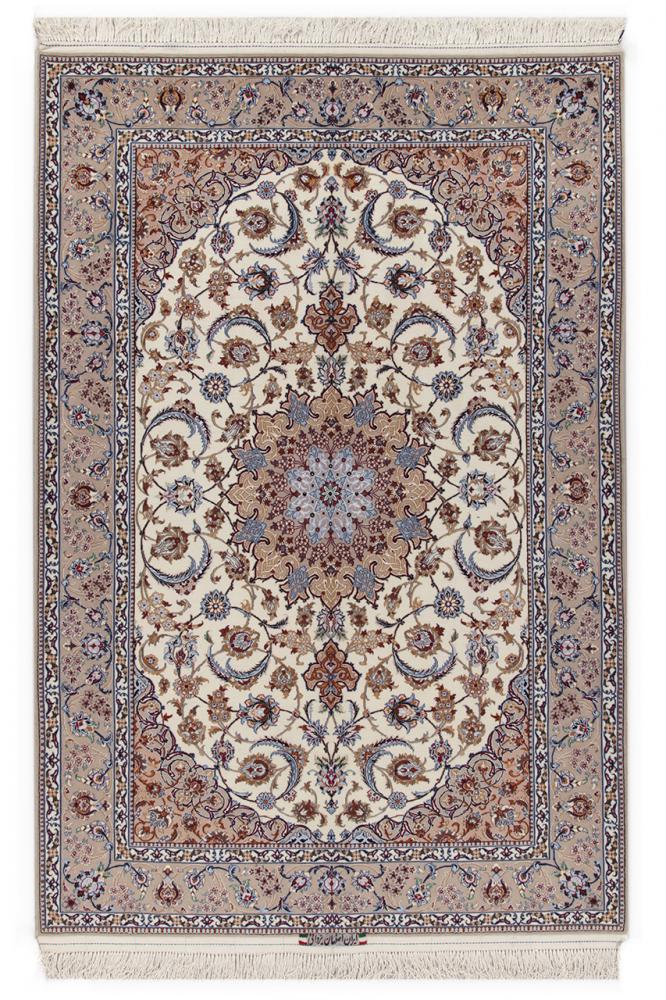 Perzsa szőnyeg Iszfahán Sherkat Selyemfonal 7'6"x5'3" 7'6"x5'3", Perzsa szőnyeg Kézzel csomózva