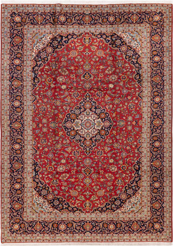 Persisk tæppe Keshan 355x253 355x253, Persisk tæppe Knyttet i hånden