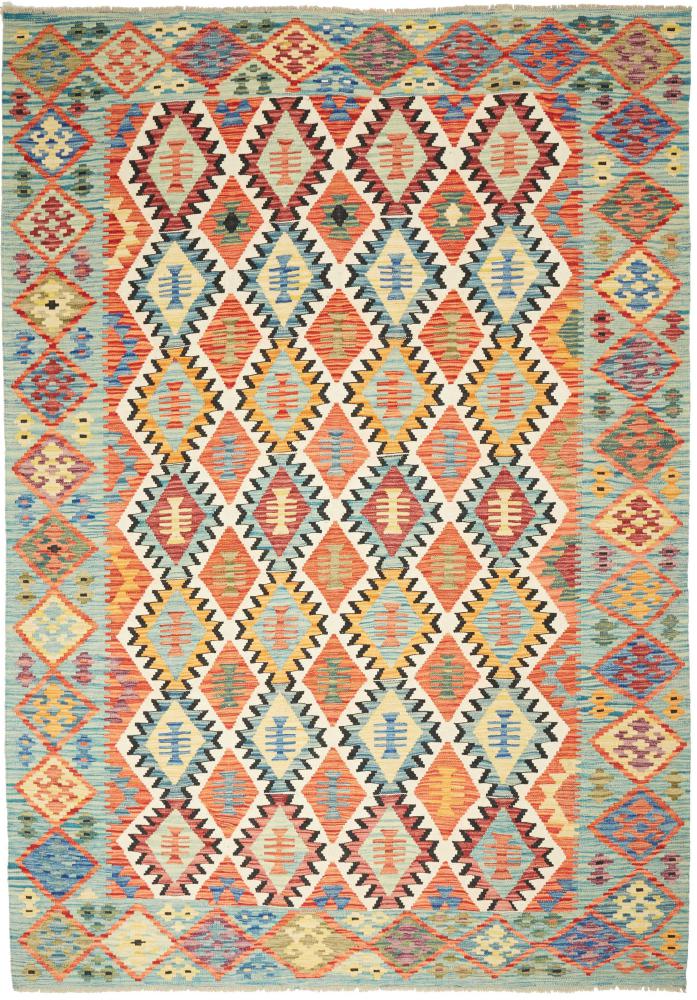 Afganistan-matto Kelim Afghan 9'7"x6'8" 9'7"x6'8", Persialainen matto kudottu
