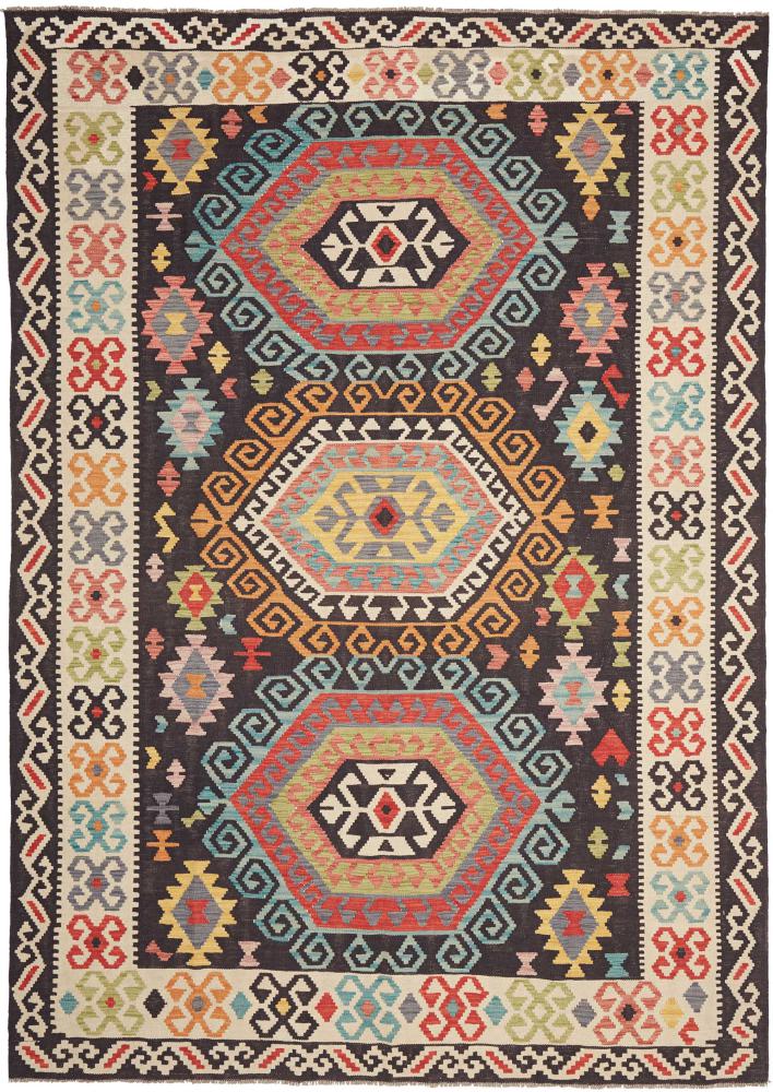Afghanischer Teppich Kelim Afghan 9'8"x6'10" 9'8"x6'10", Perserteppich Handgewebt