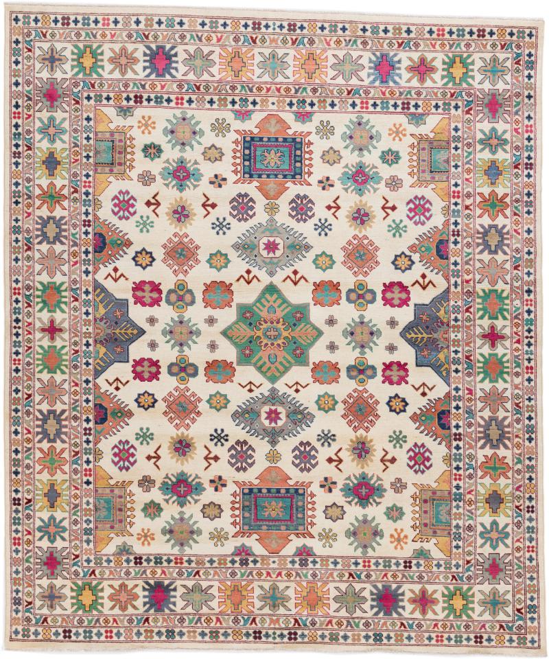 Afghan rug Kazak 303x255 303x255, Persian Rug Knotted by hand