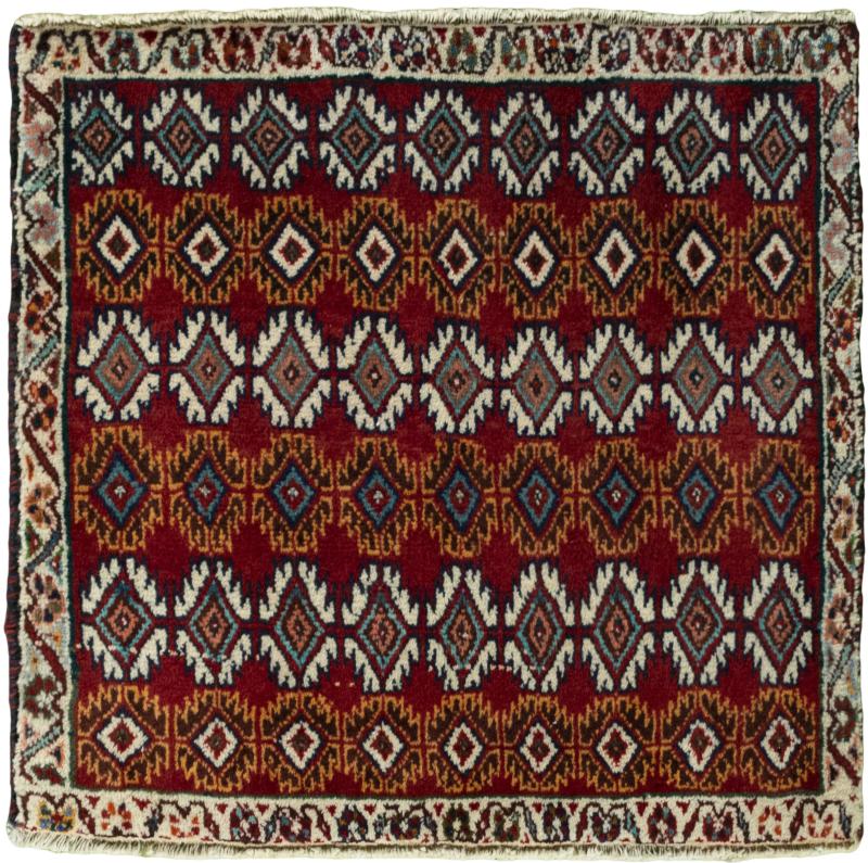 Tapis persan Shiraz 59x60 59x60, Tapis persan Noué à la main