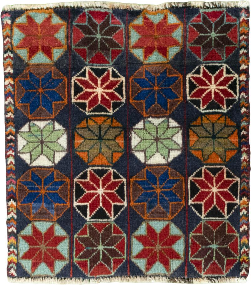 Tapis persan Shiraz 57x52 57x52, Tapis persan Noué à la main
