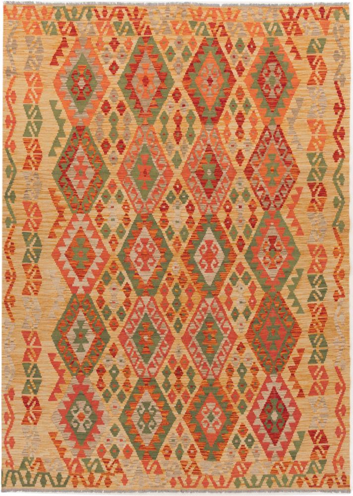 Tapete afegão Kilim Afegão 246x174 246x174, Tapete persa Tecido à mão