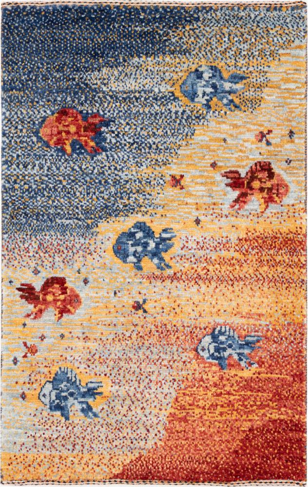 Perzisch tapijt Perzisch Gabbeh Loribaft Nowbaft 95x59 95x59, Perzisch tapijt Handgeknoopte