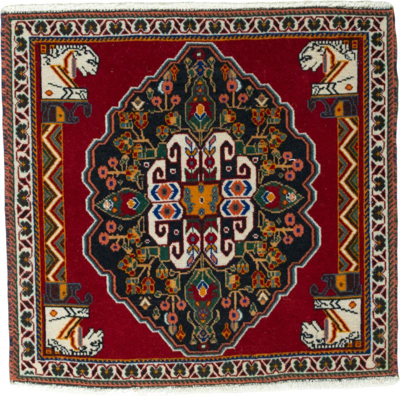 Persian Rug Shiraz 62x64 62x64, Persian Rug Knotted by hand