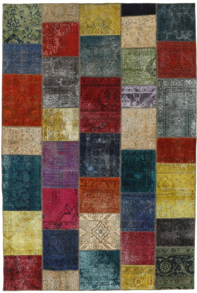 Tapete persa Patchwork 306x201 306x201, Tapete persa Atado à mão