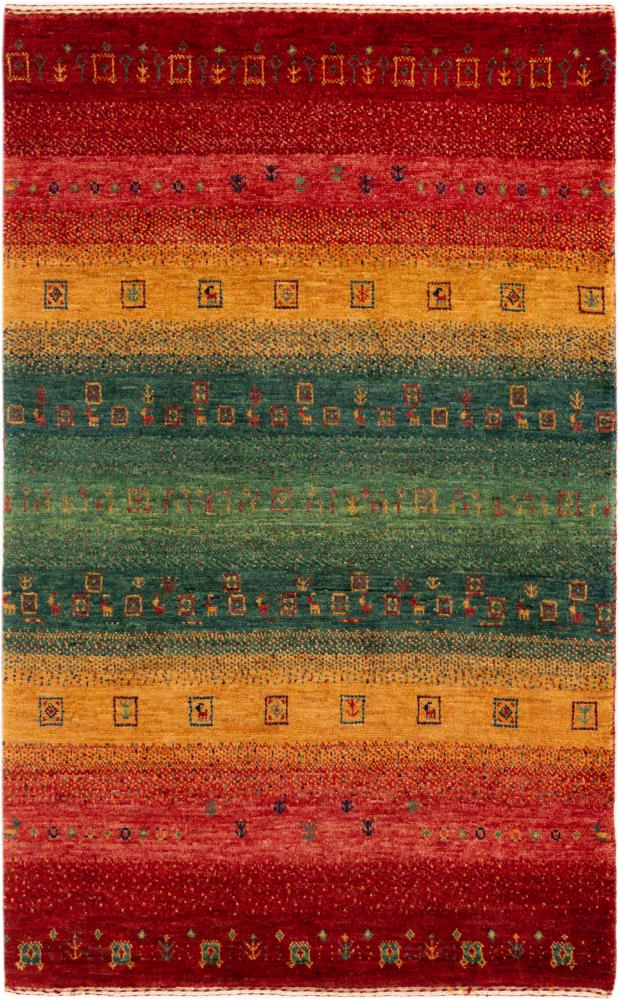 Tapis persan Persan Gabbeh Loribaft Atelier 125x78 125x78, Tapis persan Noué à la main