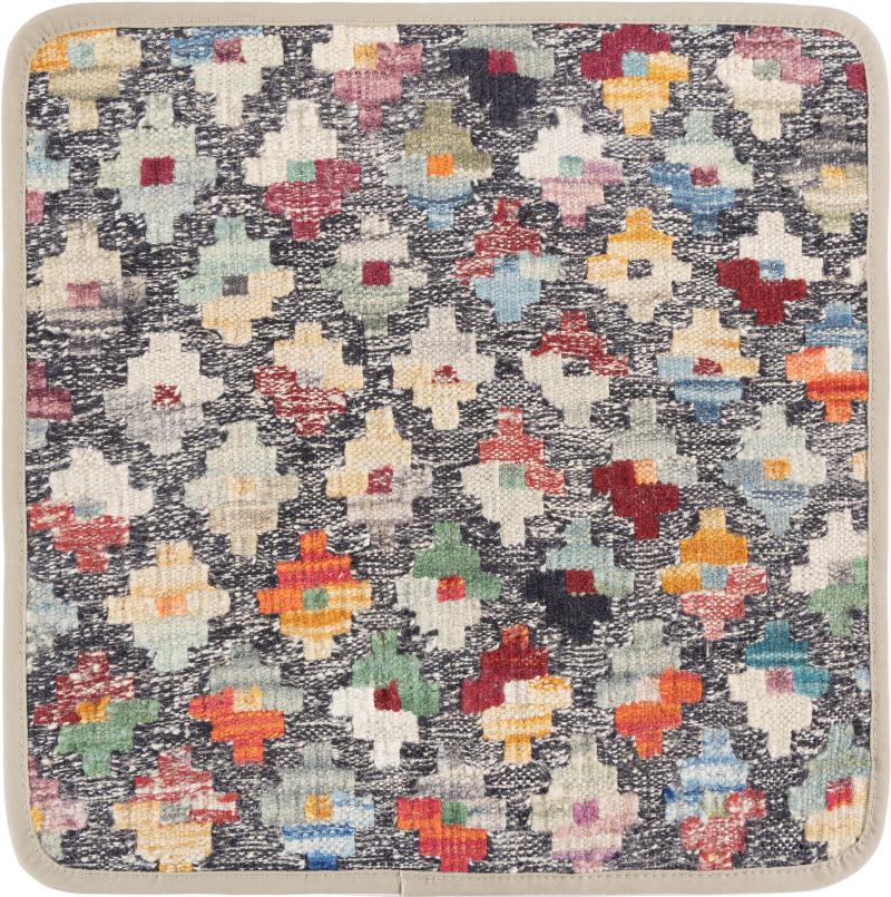 Afghanischer Teppich Kelim Afghan Kissenbezug 40x40 40x40, Perserteppich Handgeknüpft