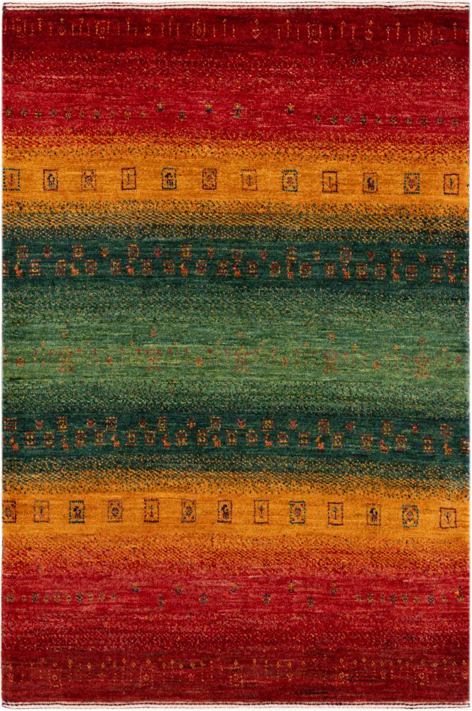 Tapis persan Persan Gabbeh Loribaft Atelier 122x84 122x84, Tapis persan Noué à la main