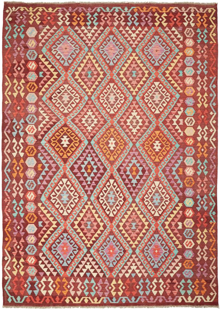 Afghan rug Kilim Afghan 9'9"x6'11" 9'9"x6'11", Persian Rug Woven by hand