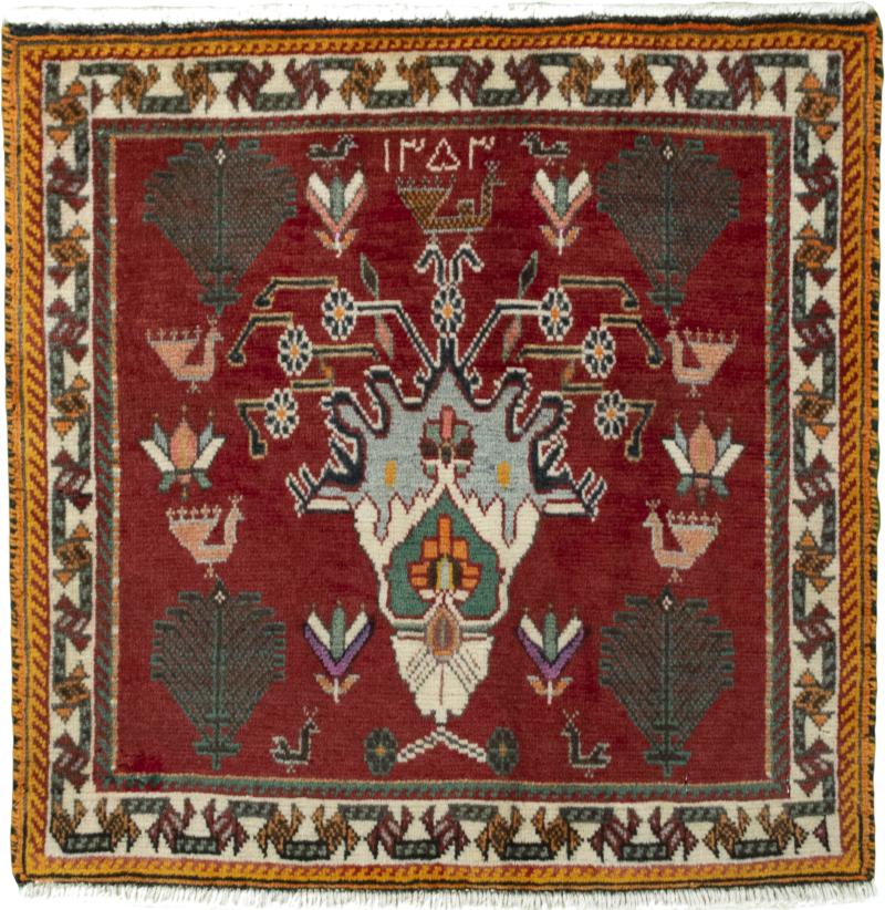 Persian Rug Shiraz 59x59 59x59, Persian Rug Knotted by hand