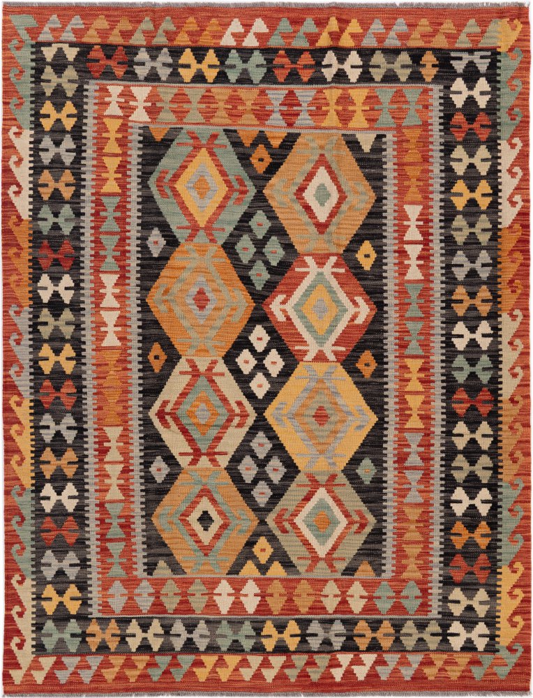 Afghansk teppe Kelim Afghan 198x153 198x153, Persisk teppe Håndvevd