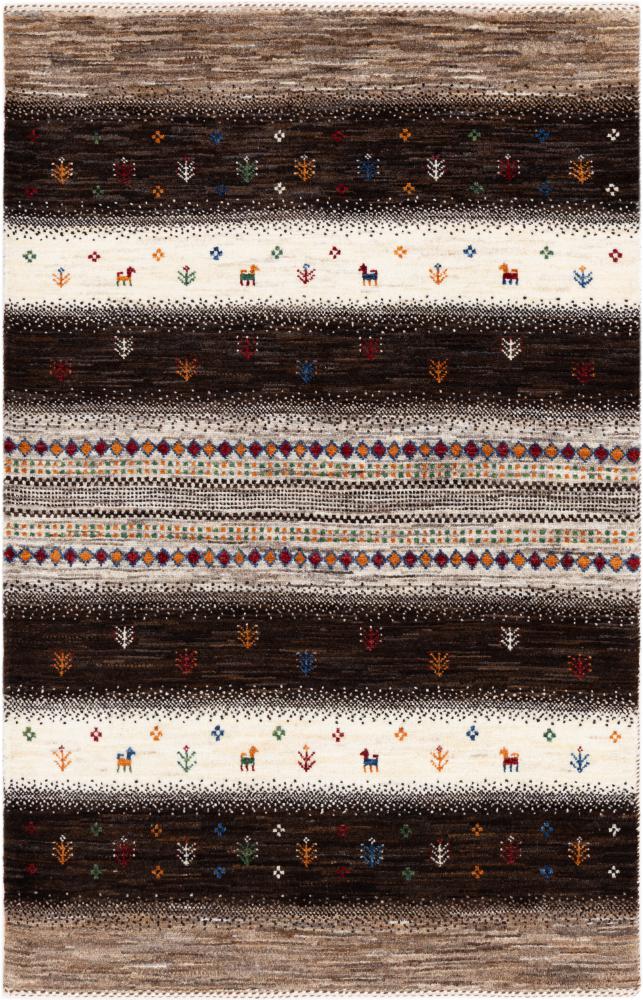 Tapis persan Persan Gabbeh Loribaft Atelier 127x81 127x81, Tapis persan Noué à la main