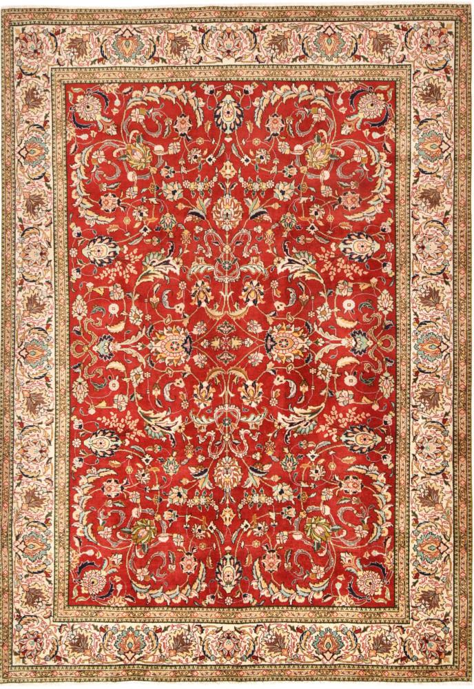 Tapete persa Tabriz 341x238 341x238, Tapete persa Atado à mão