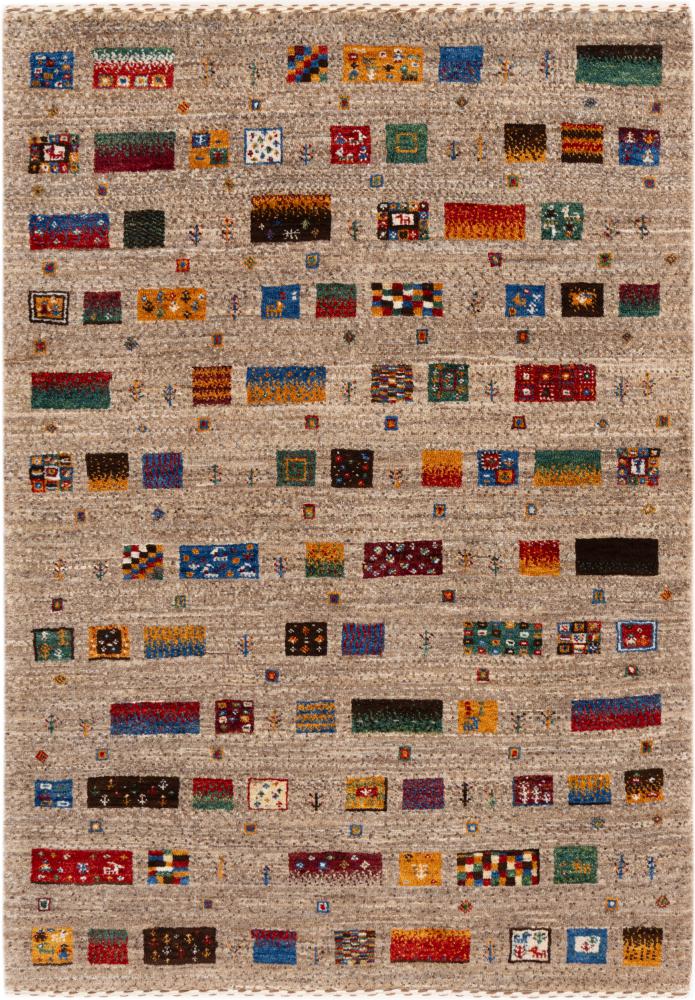 Tapis persan Persan Gabbeh Loribaft Atelier 119x86 119x86, Tapis persan Noué à la main