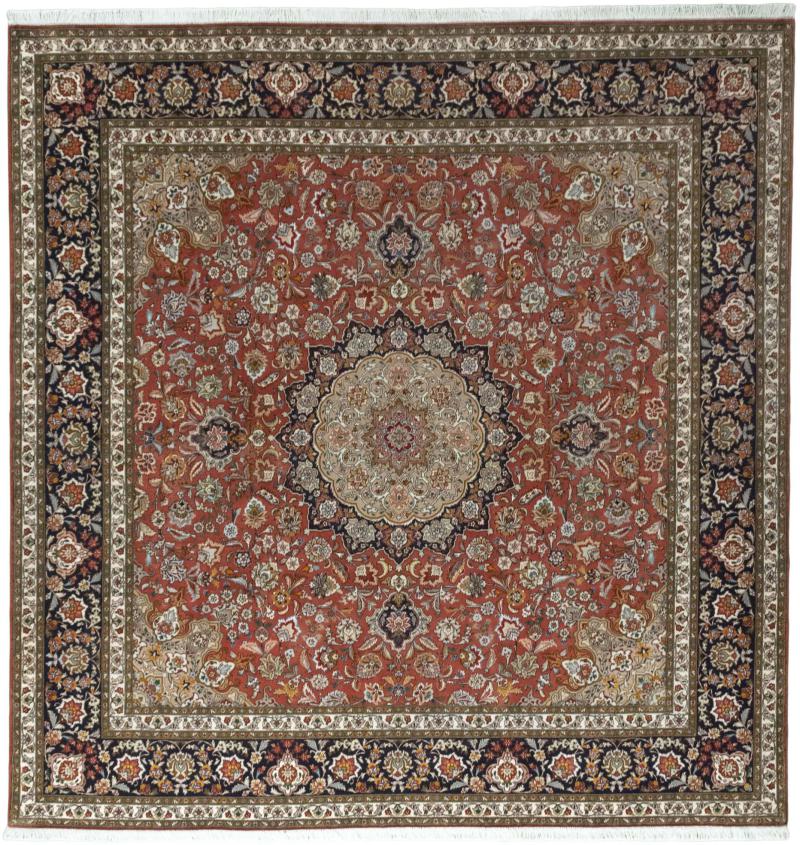 Alfombra persa Tabriz 50Raj 259x252 259x252, Alfombra persa Anudado a mano