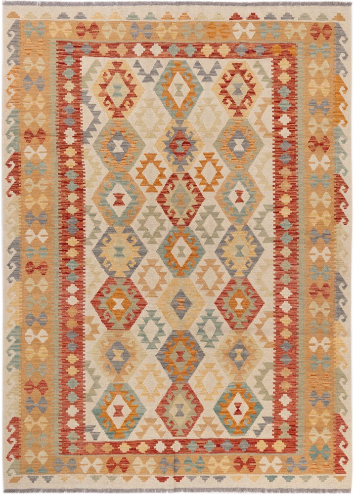 Afghaans tapijt Kilim Afghan 240x176 240x176, Perzisch tapijt Handgeweven