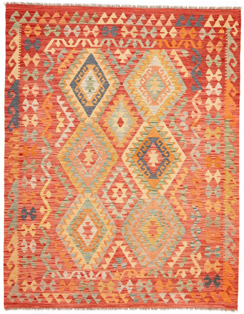 Tapis afghan Kilim Afghan 211x164 211x164, Tapis persan Tissé à la main