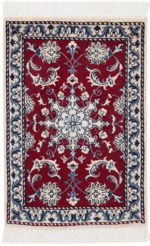 Persian Rug Nain 2'11"x2'0" 2'11"x2'0", Persian Rug Knotted by hand