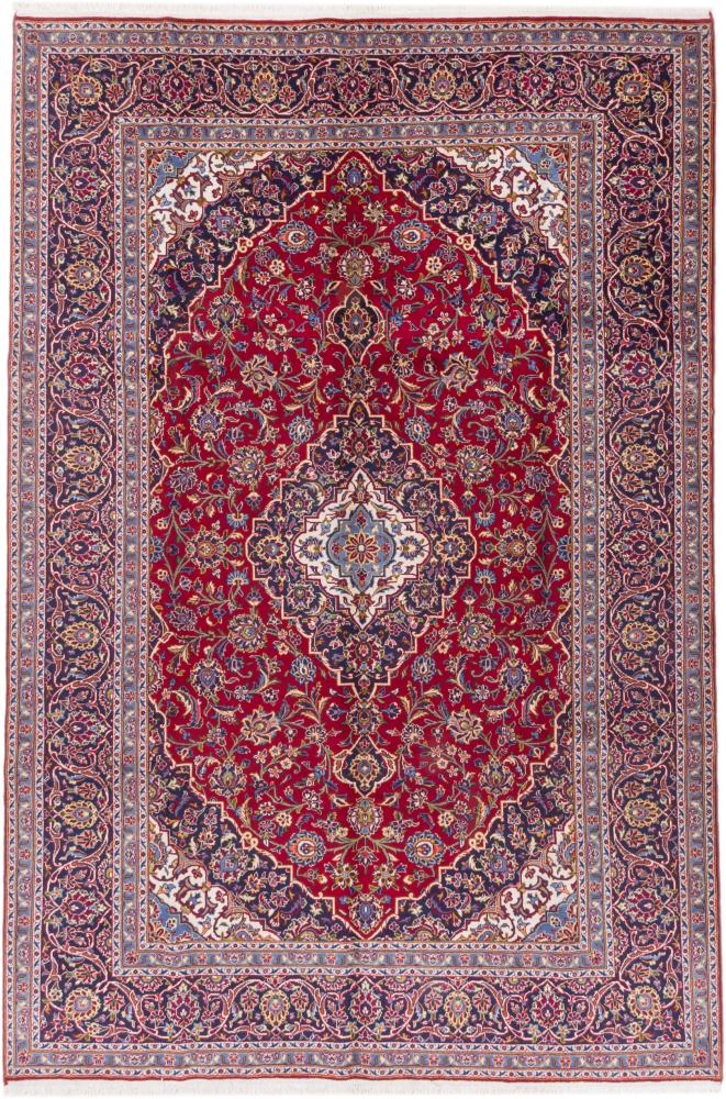 Tapis persan Kashan 344x232 344x232, Tapis persan Noué à la main