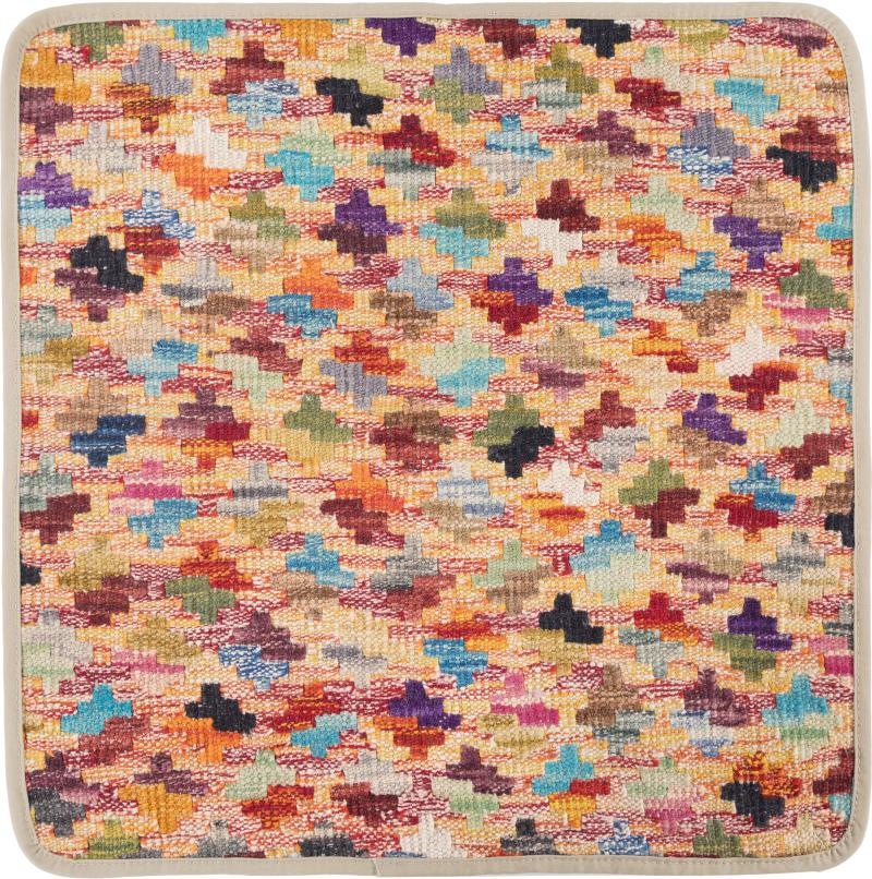 Afghan rug Kilim Afghan Cushion Cover 50x50 50x50, Persian Rug Knotted by hand