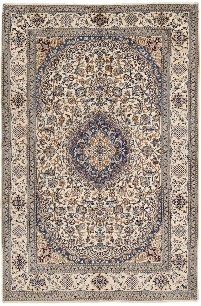 Tapis persan Naïn 296x197 296x197, Tapis persan Noué à la main