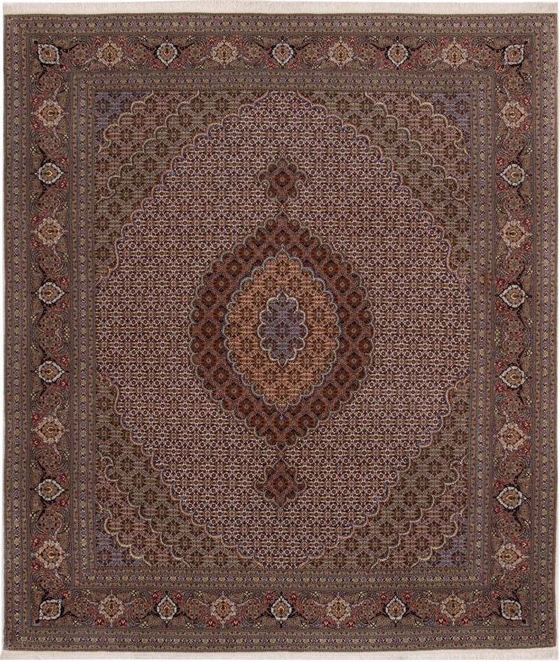 Persian Rug Tabriz 50Raj 229x199 229x199, Persian Rug Knotted by hand