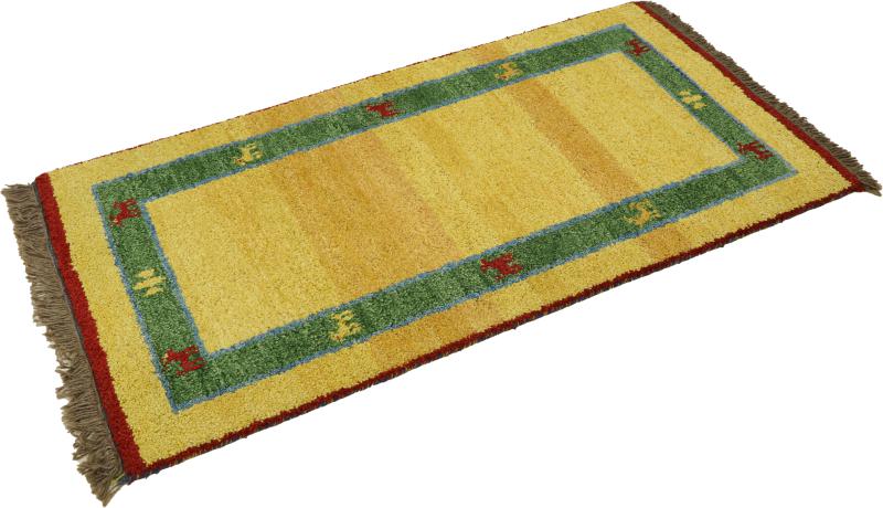 Alfombra india Gabbeh 139x74 139x74, Alfombra persa Anudado a mano