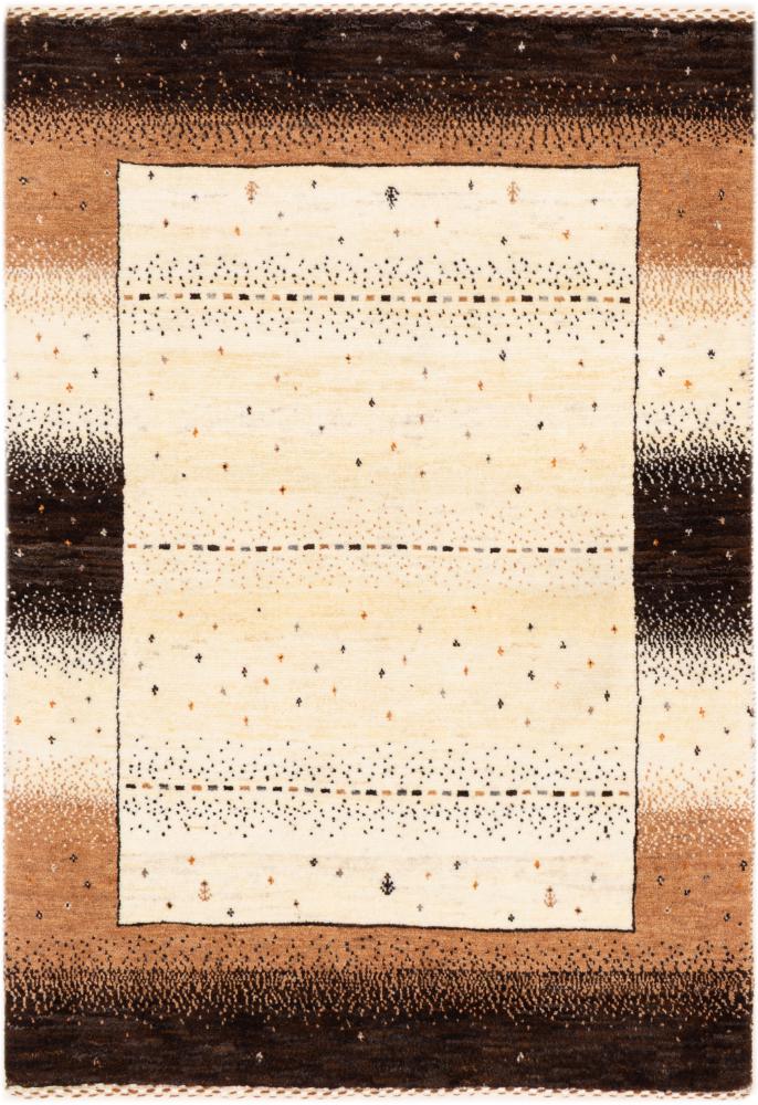 Persian Rug Persian Gabbeh Loribaft Atash 3'10"x2'7" 3'10"x2'7", Persian Rug Knotted by hand