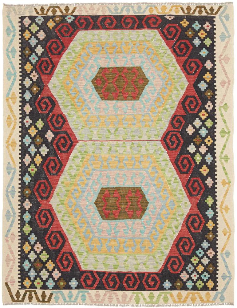 Afghan rug Kelim Afghan 6'8"x5'2" 6'8"x5'2", Persian rug Handwoven