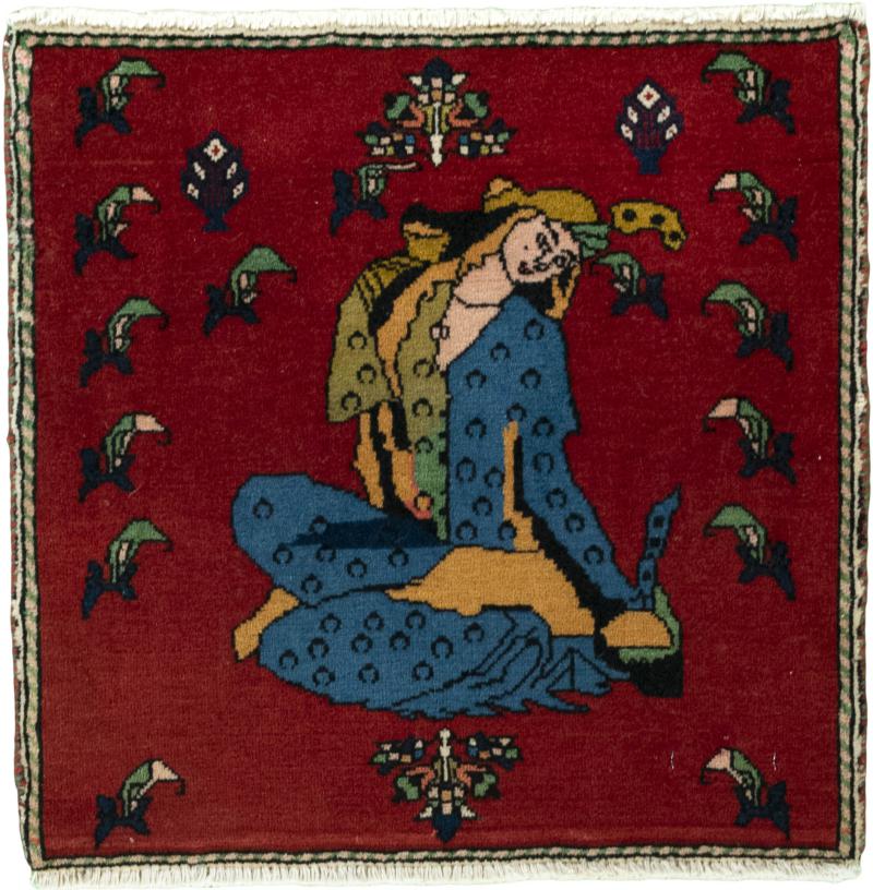 Perzisch tapijt Shiraz 54x55 54x55, Perzisch tapijt Handgeknoopte