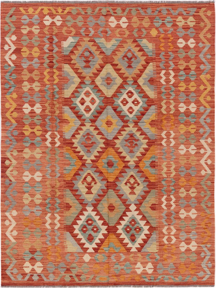 Tapete afegão Kilim Afegão 199x154 199x154, Tapete persa Tecido à mão