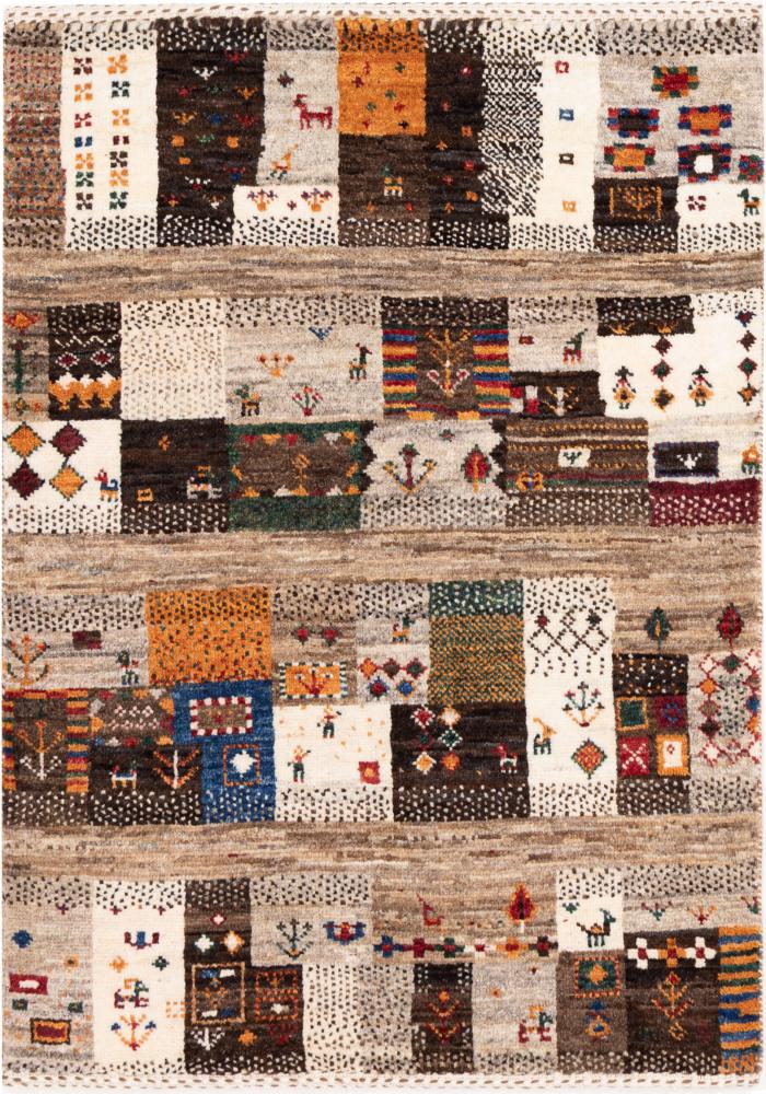 Perzisch tapijt Perzisch Gabbeh Loribaft Nowbaft 87x62 87x62, Perzisch tapijt Handgeknoopte