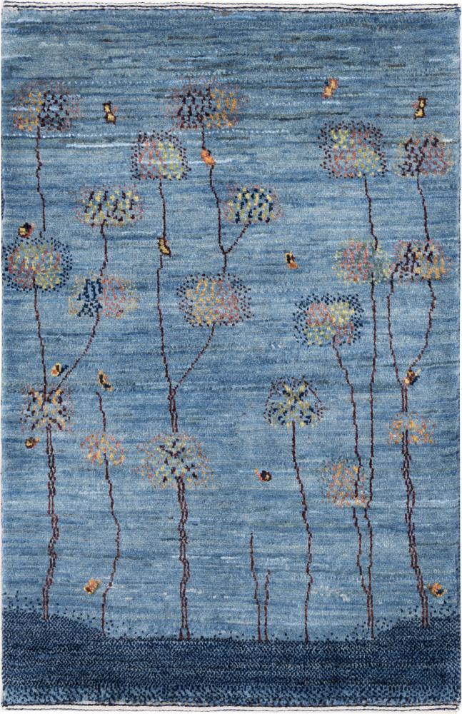 Persisk tæppe Persisk Gabbeh Loribaft Nowbaft 95x64 95x64, Persisk tæppe Knyttet i hånden