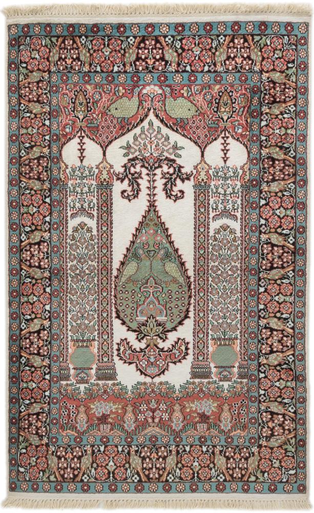 Tappeto indiano Cachemire di Seta 157x95 157x95, Tappeto persiano Annodato a mano