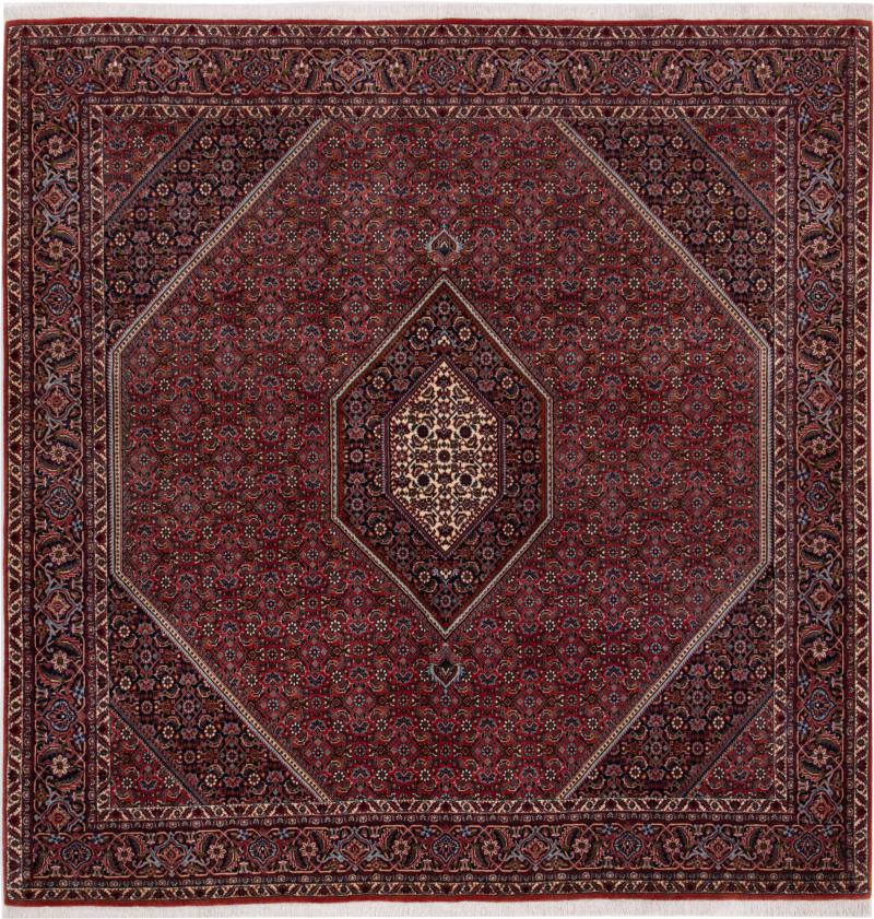 Tapis persan Bidjar 204x199 204x199, Tapis persan Noué à la main