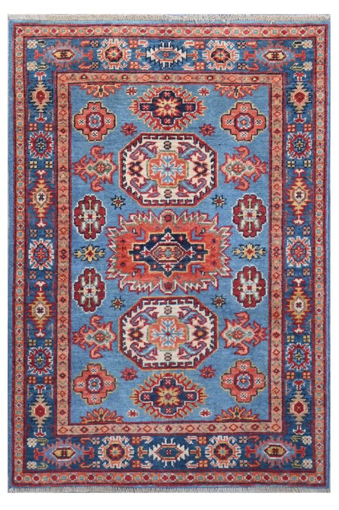 Tapis afghan Kazak  Diyar 129x77 129x77, Tapis persan Noué à la main