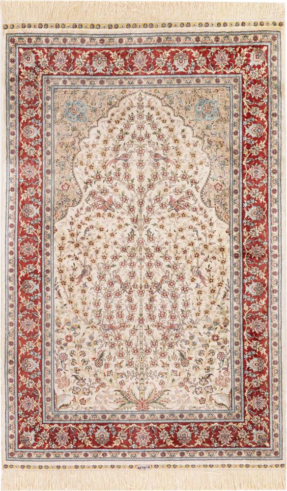  Hereke Jedwab 123x79 123x79, Dywan perski Ręcznie tkane