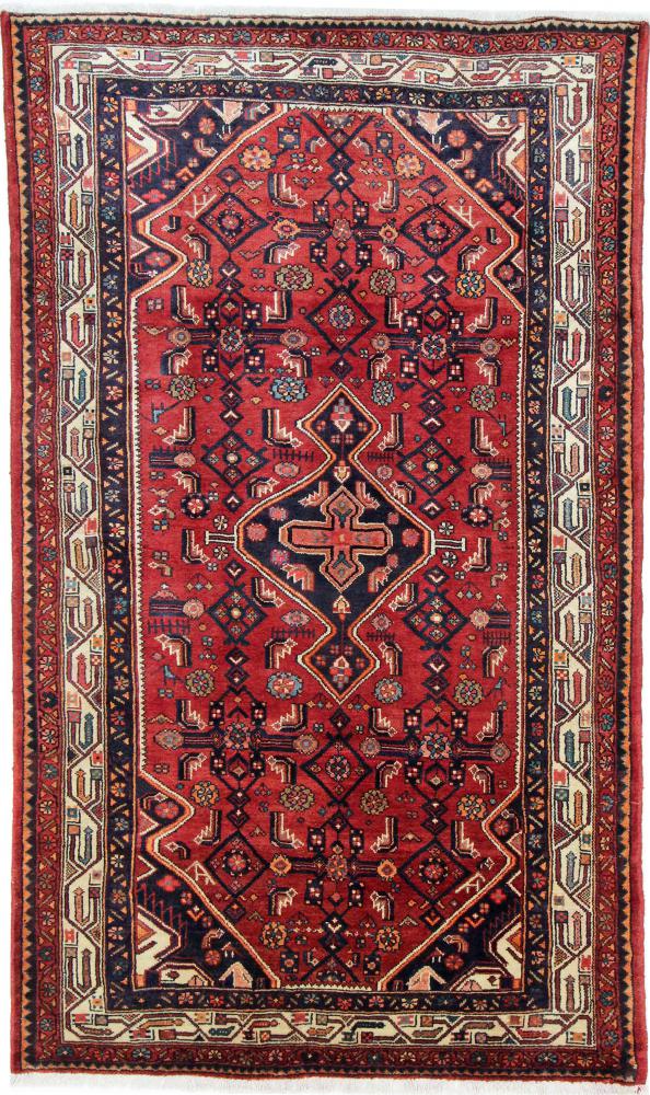 Persisk tæppe Hamadan 237x144 237x144, Persisk tæppe Knyttet i hånden