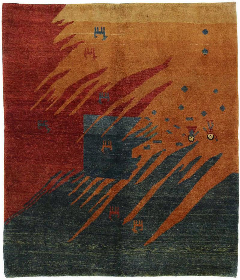 Persisk tæppe Persisk Gabbeh 180x156 180x156, Persisk tæppe Knyttet i hånden