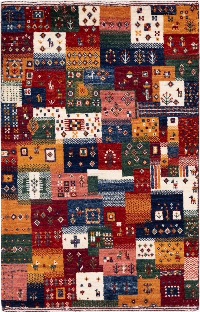 Perzisch tapijt Perzisch Gabbeh Loribaft Nowbaft 97x64 97x64, Perzisch tapijt Handgeknoopte