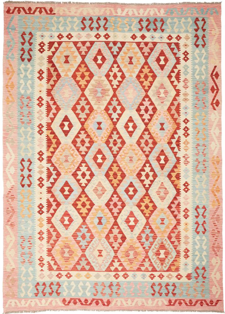 Afghan rug Kilim Afghan 9'6"x6'10" 9'6"x6'10", Persian Rug Woven by hand