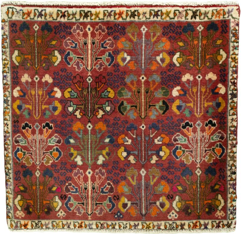 Perzisch tapijt Shiraz 60x62 60x62, Perzisch tapijt Handgeknoopte