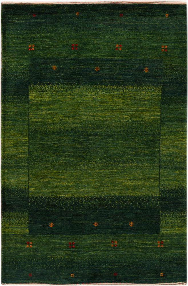 Persian Rug Persian Gabbeh Loribaft Atash 4'0"x2'7" 4'0"x2'7", Persian Rug Knotted by hand