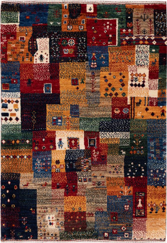 Perzisch tapijt Perzisch Gabbeh Loribaft Nowbaft 92x63 92x63, Perzisch tapijt Handgeknoopte