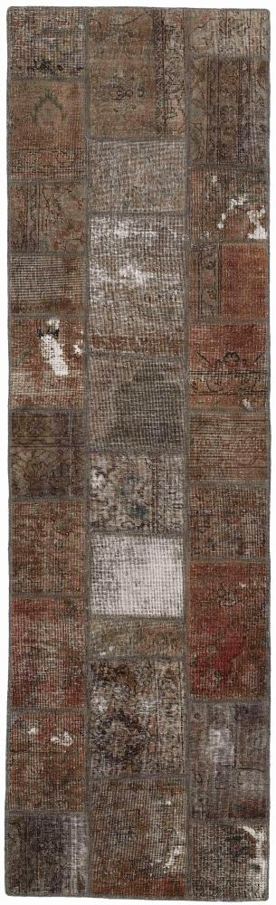 Persian Rug Patchwork 8'5"x2'5" 8'5"x2'5", Persian Rug Knotted by hand