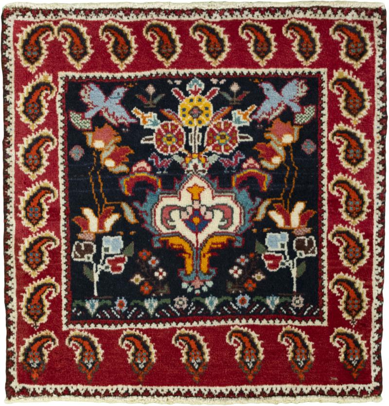 Tapis persan Shiraz 62x63 62x63, Tapis persan Noué à la main