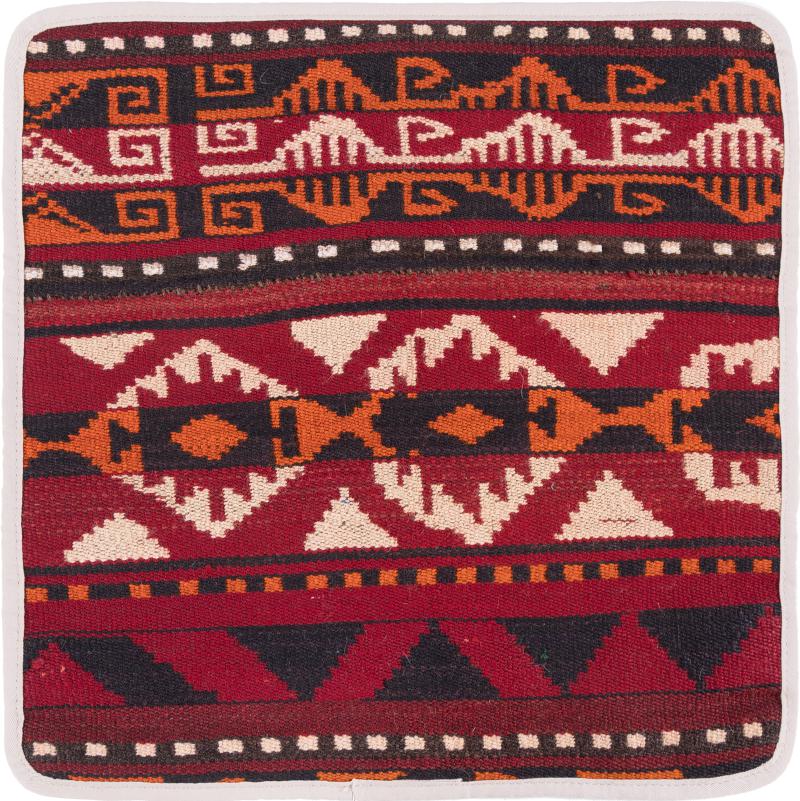 Afghan rug Kilim Afghan Cushion Cover 40x40 40x40, Persian Rug Knotted by hand